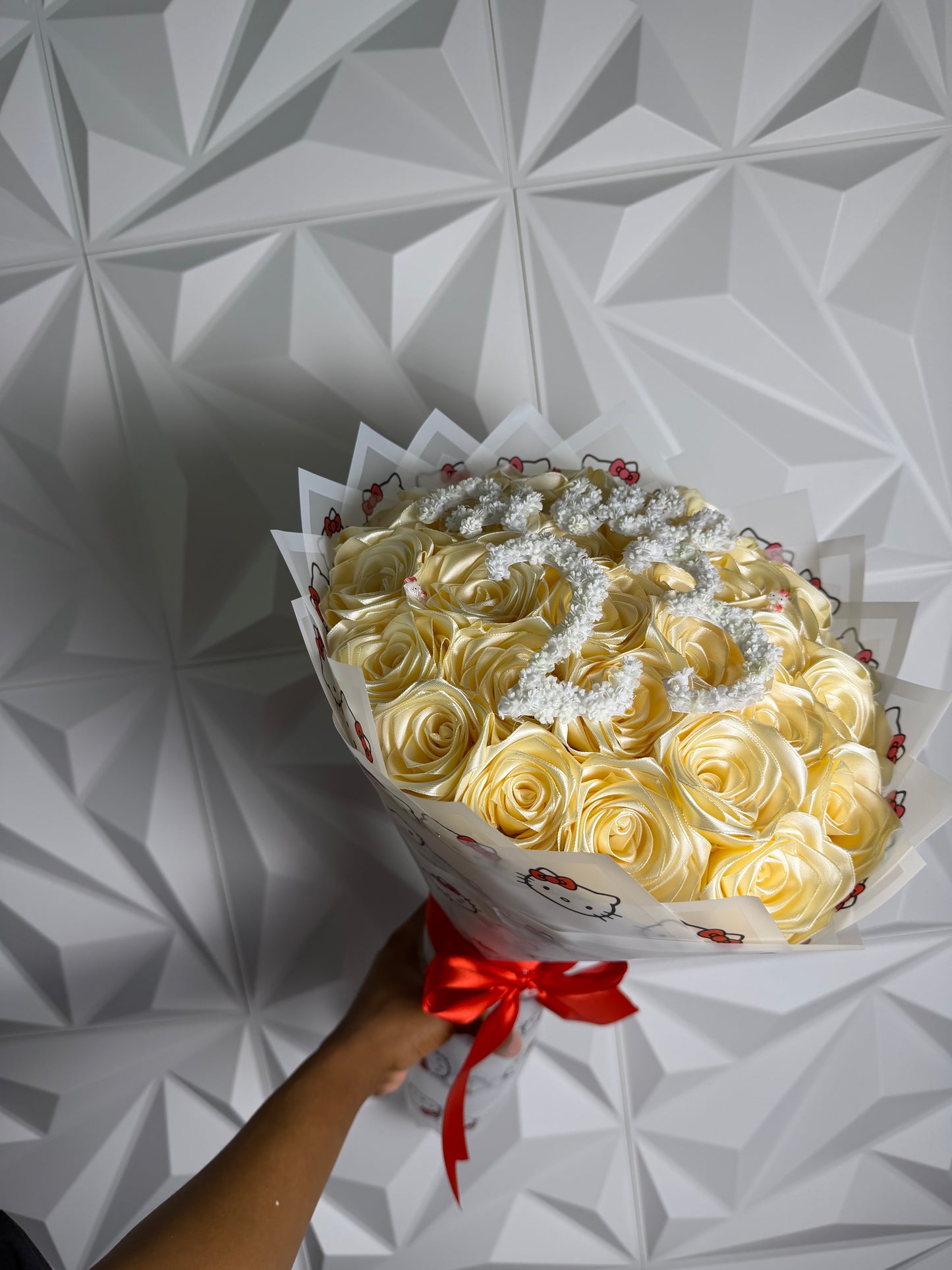 Hello kitty themed bouquet